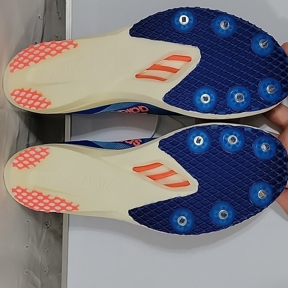 Women's Adidas Adizero Avanti Running Spikes, Pink/Blue, Size 7, NWOT - Picture 11 of 14